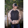 Pull over hooded sweatshirt with Partial Licence Kings Camo Contrast
